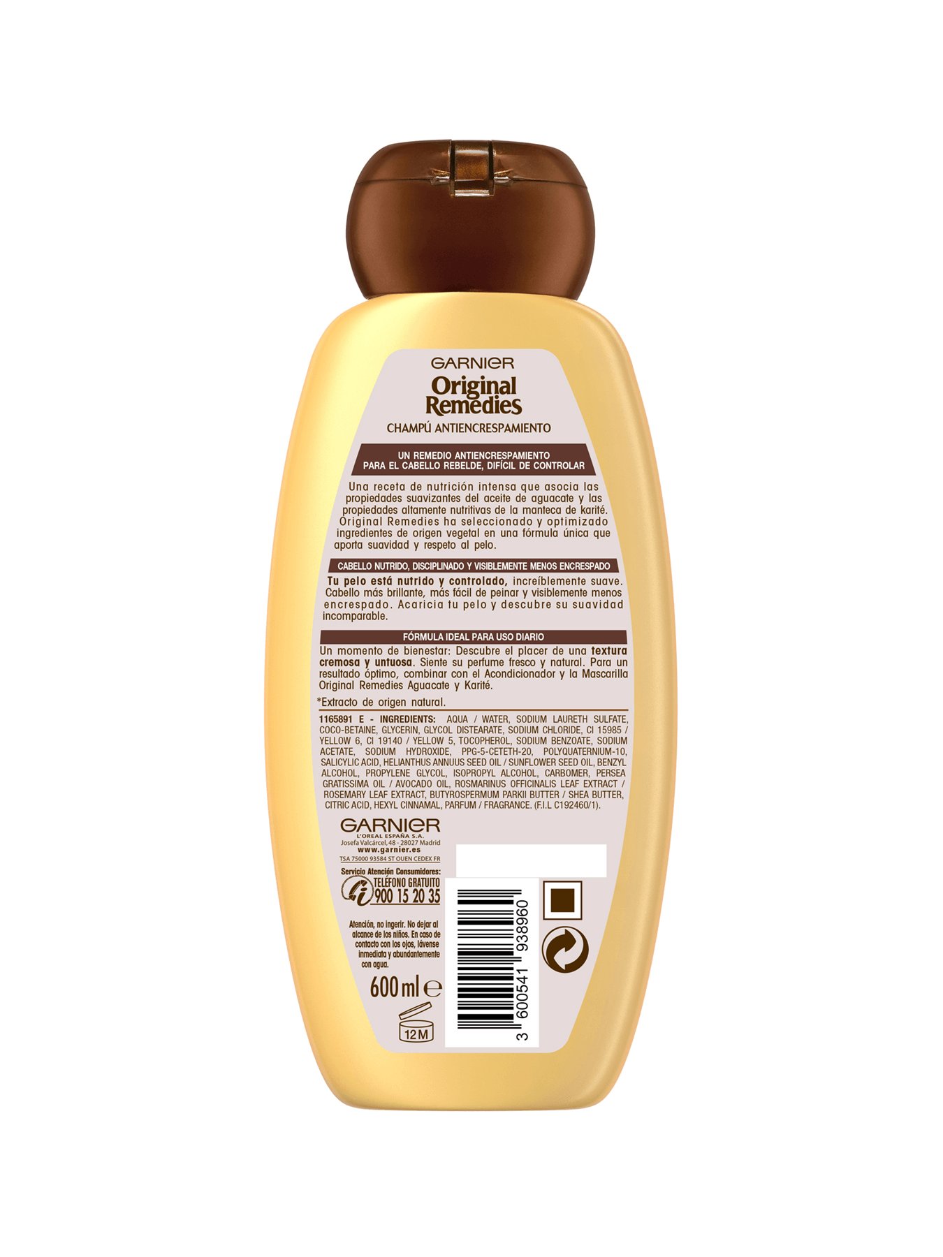 Champú Aguacate y Karité para pelo rebelde y encrespado